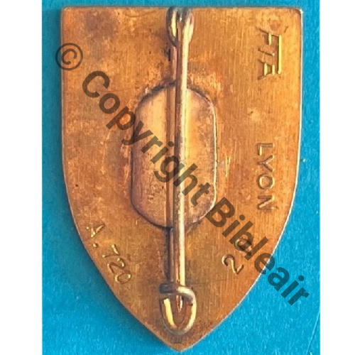 1937-ERC.3.561 A0720 1978 ERC.3.561 1eDRILLE 3.10 CHEVEUX NOIRS EMAIL Face Mat  FIA LYON Sigle GEO Bol allonge Dos lisse irreg strie No20 Src.mesnil01 